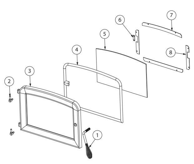 Repair Parts 3 Diagram and Parts List for AW2520E-P  US Stove Company Heating Stove